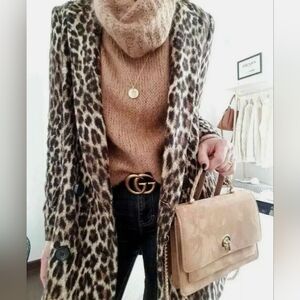 Zara Animal Print Coat